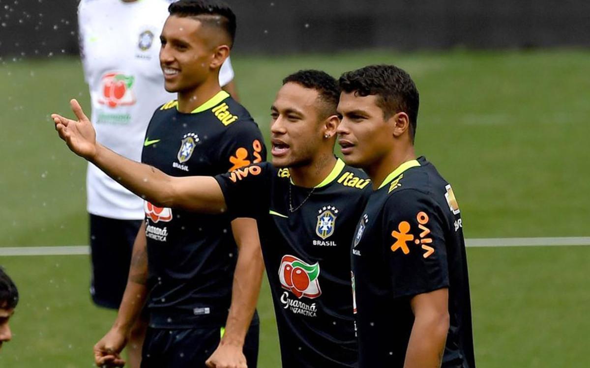 Thiago Silva y Neymar mantienen una excelente relación