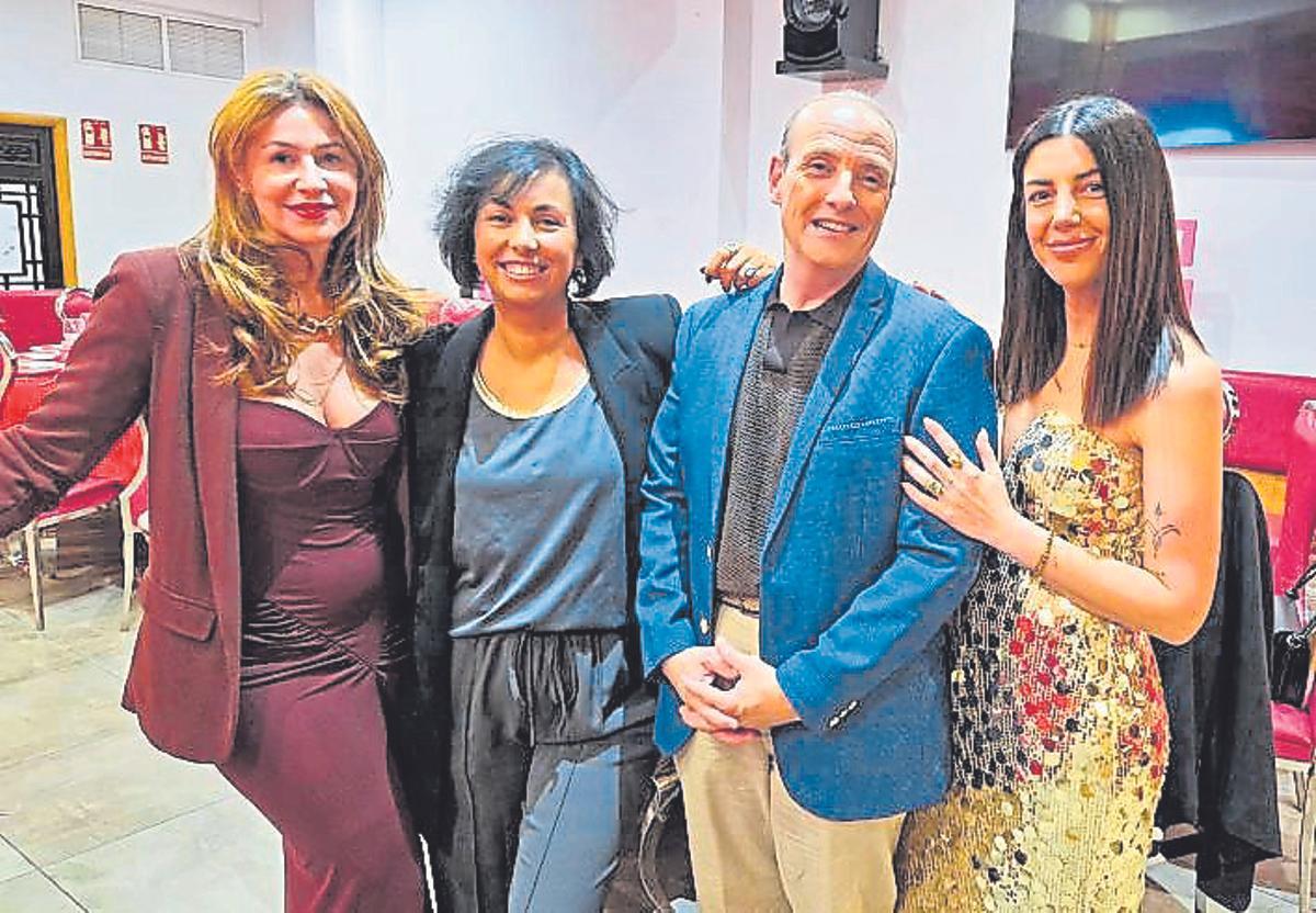 Ana Gaspar, África Welch, Poncio Bover y Andrea García.