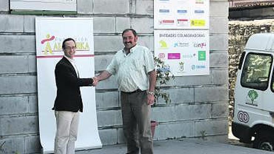 Antonio Blanco, de la Fundación Alimerka, a la izquierda, y Marcelino Victorero.