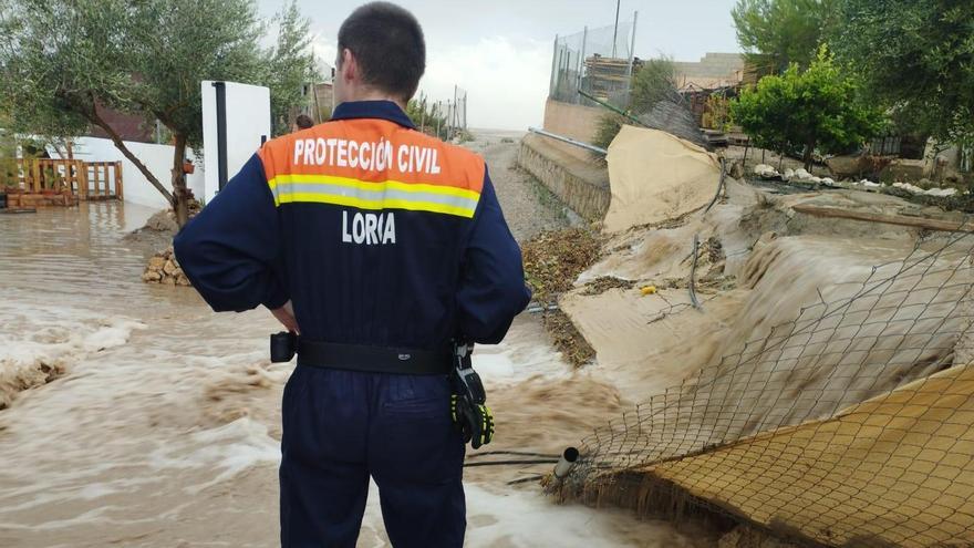 Hasta cinco incidencias en Lorca debido a las tormentas