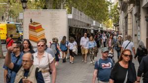 Fira del llibre docasió antic i modern en Barcelona
