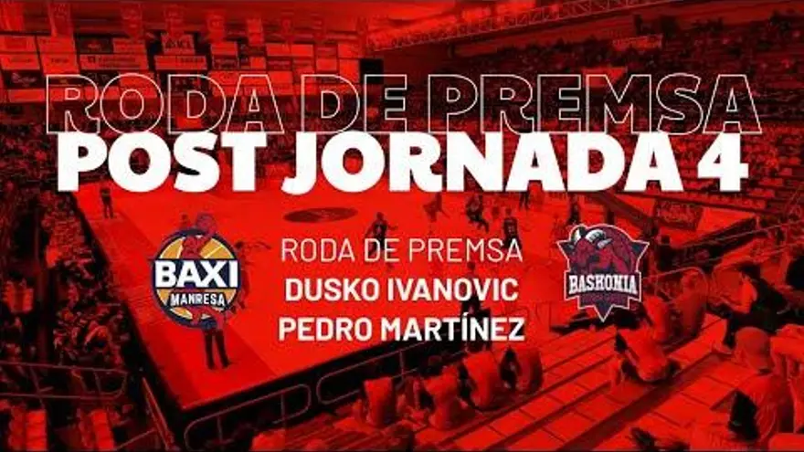 Roda de premsa postpartit del Baxi-Baskonia