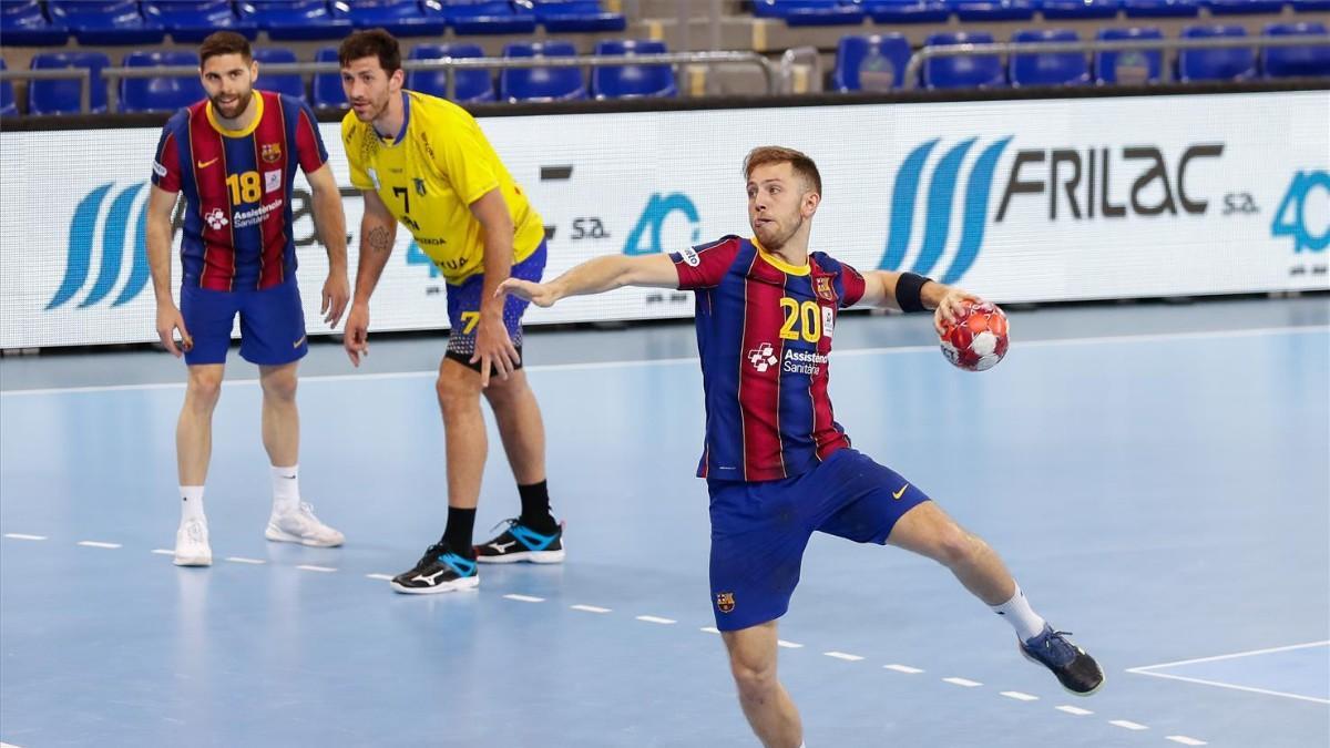 Aleix Gómez, lanzando un penalti