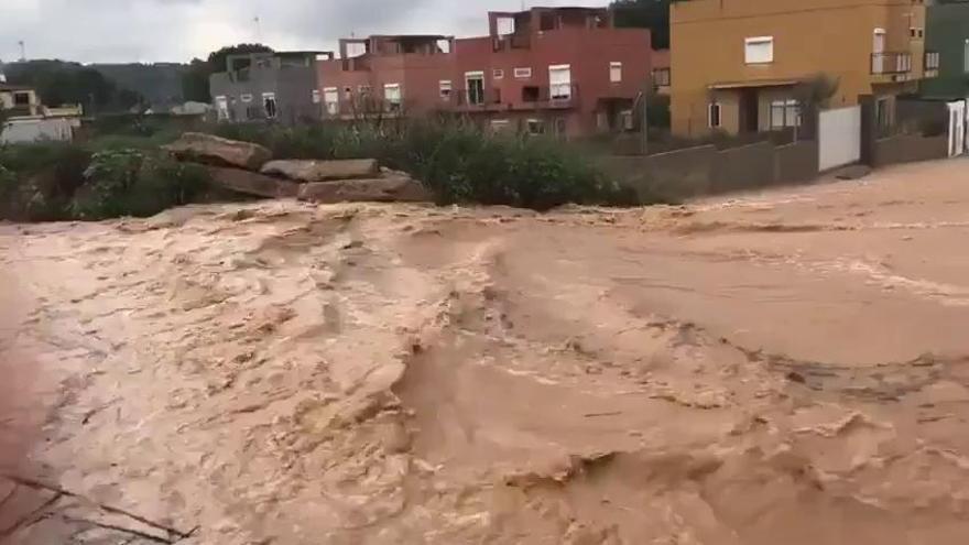 La tormenta inunda Calicanto