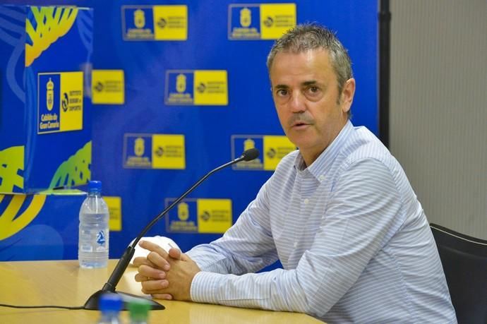 09-07-2020 LAS PALMAS DE GRAN CANARIA. Presentación oficial de Willy Villar y Porfi Fisac, nuevos director deportivo y entrenador del Herbalife Gran Canaria. Fotógrafo: ANDRES CRUZ  | 09/07/2020 | Fotógrafo: Andrés Cruz