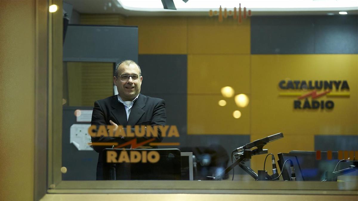 Ricard Torquemada, en el estudio de Catalunya Ràdio