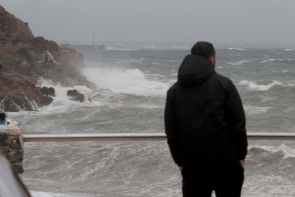 La borrasca Ana, a su paso por Cartagena