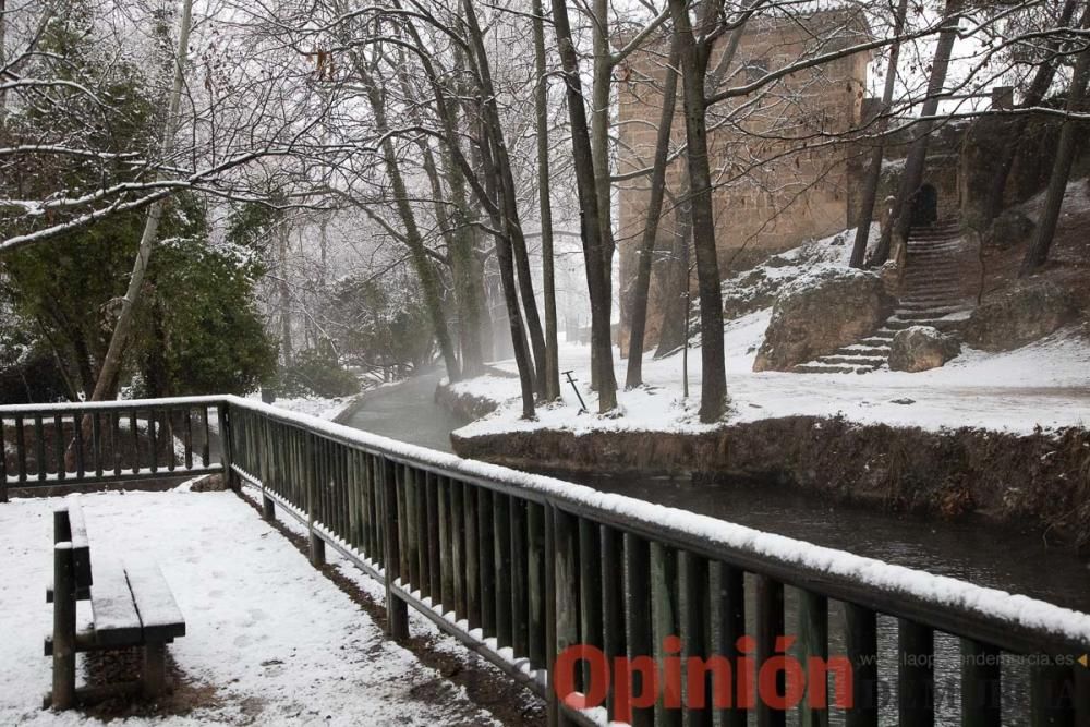 Nieve en las Fuentes del Marqués de Caravaca