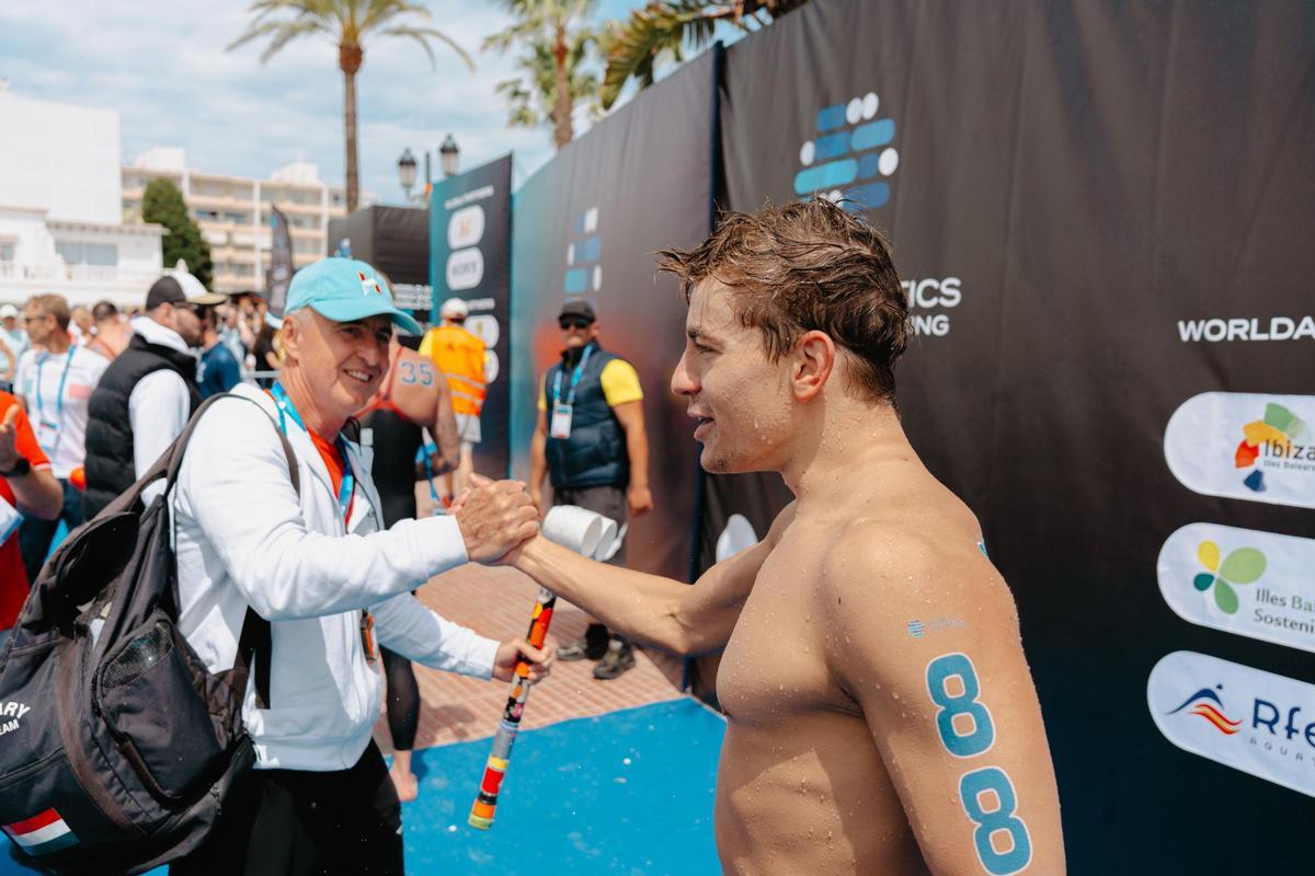 Imágenes de la Copa del Mundo de Aguas abiertas en Santa Eulària