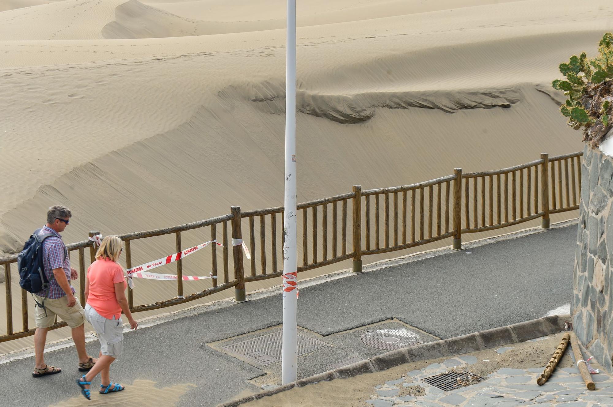 Estado actual de la zona de Las Escorrentia cerca del Mirador de las Dunas