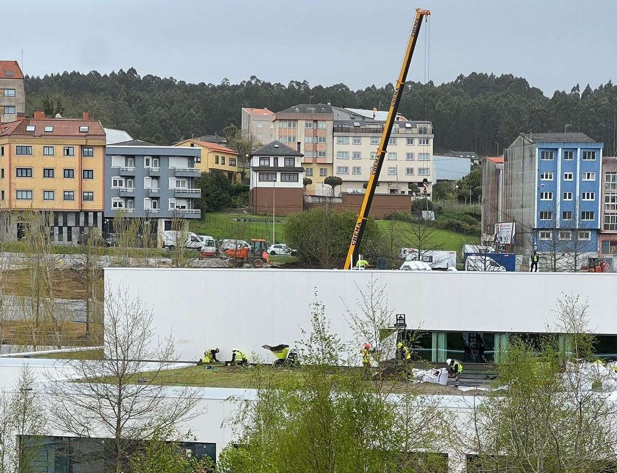 Obras de remodelación del comedor de Inditex en Arteixo