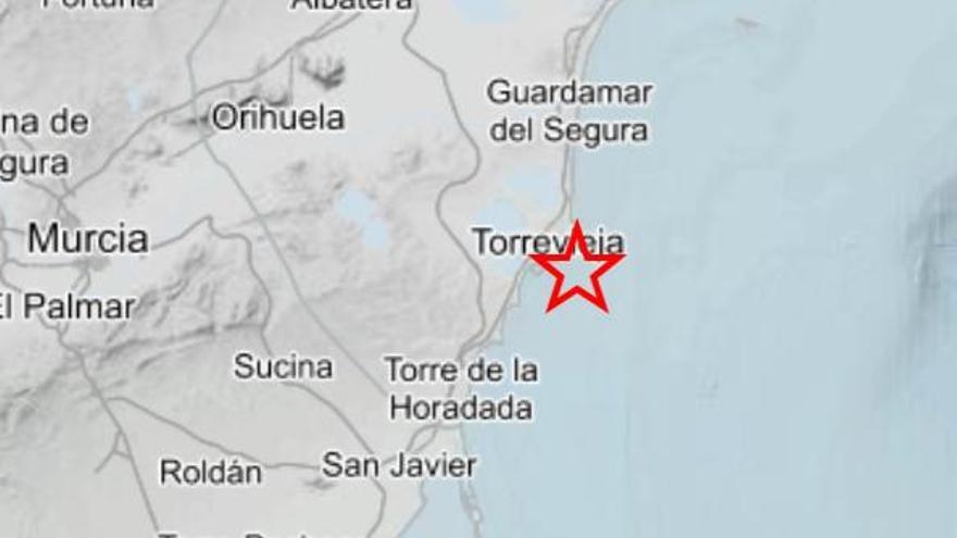 Un terremoto de 2,8 de magnitud se deja notar en Torrevieja y la Vega Baja