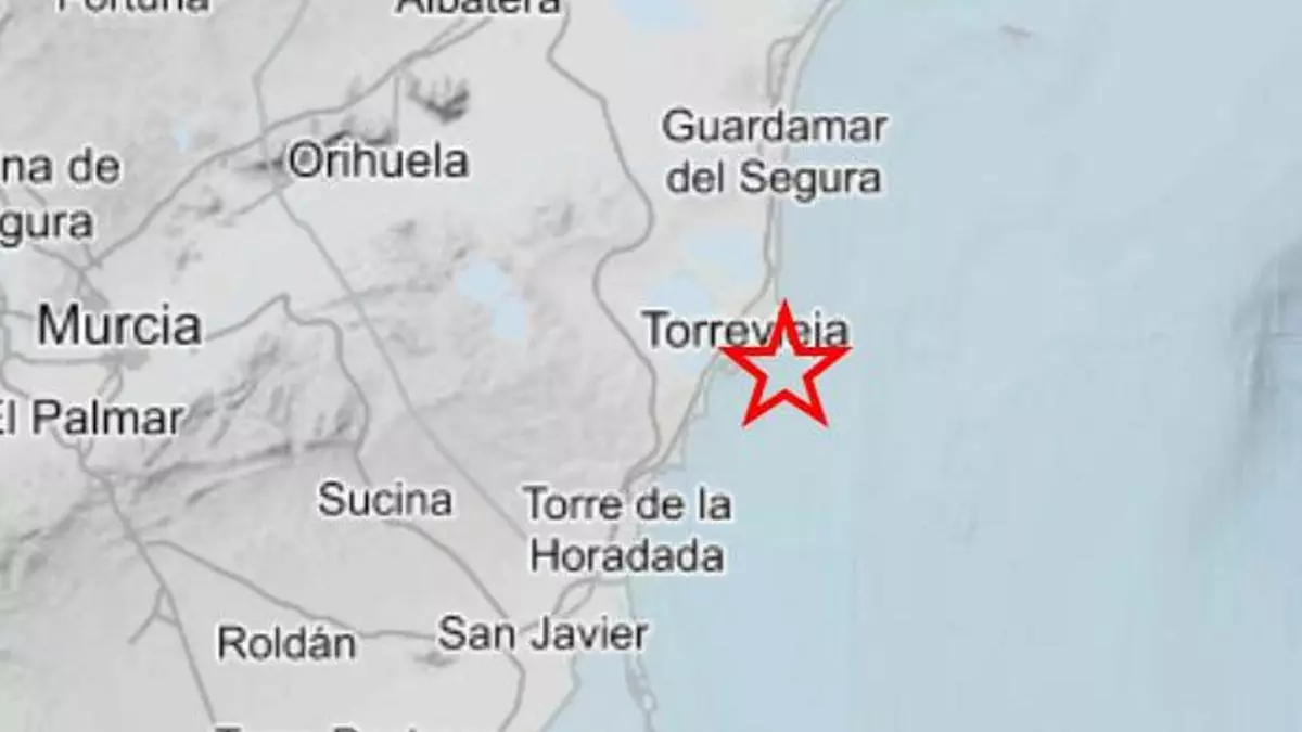 Un terremoto de 2,8 de magnitud se deja notar en Torrevieja y la Vega Baja