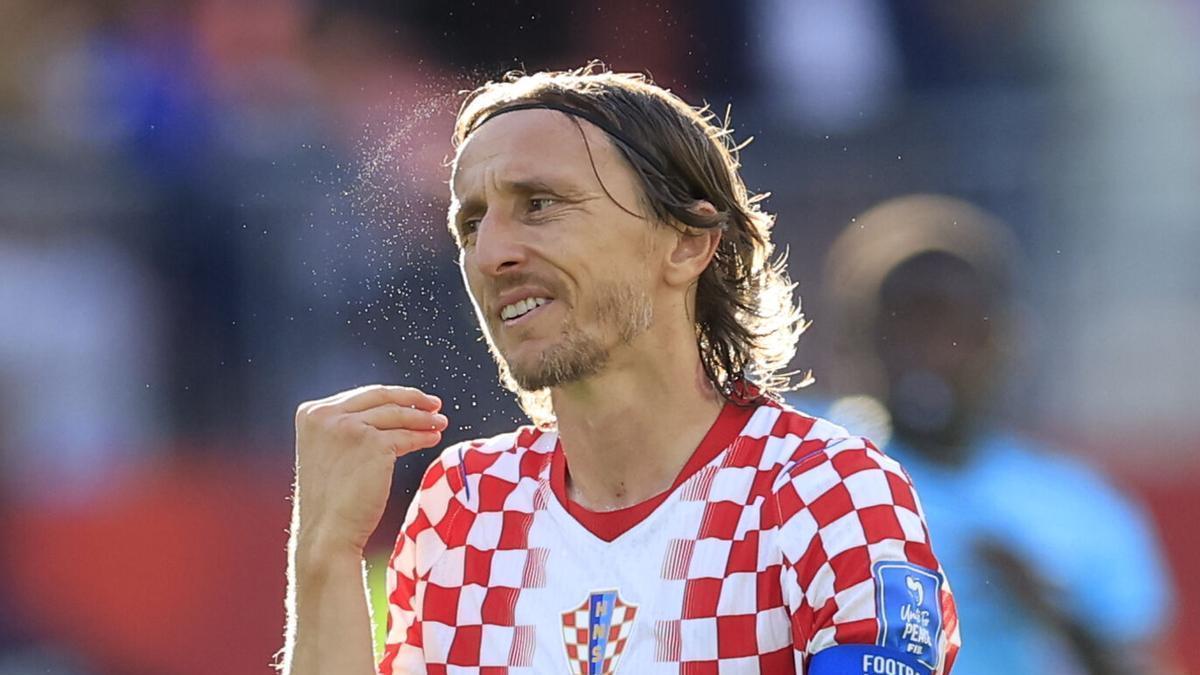 Luka Modric con Croacia