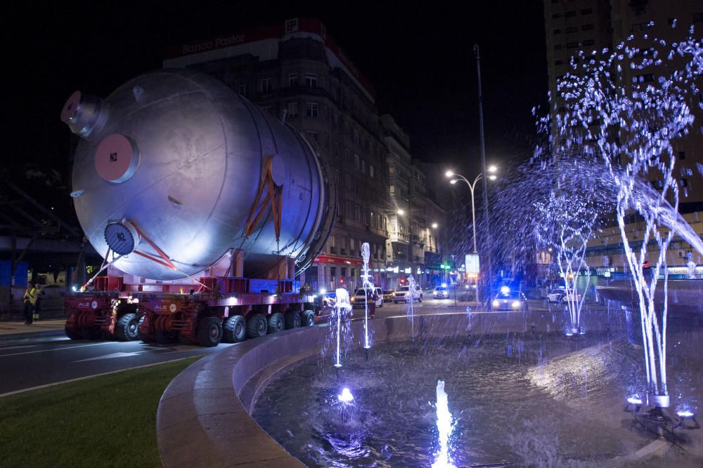 El convoy ha viajado desde A Palloza hasta la factoría entre las 23.30 y las 05.00 horas.