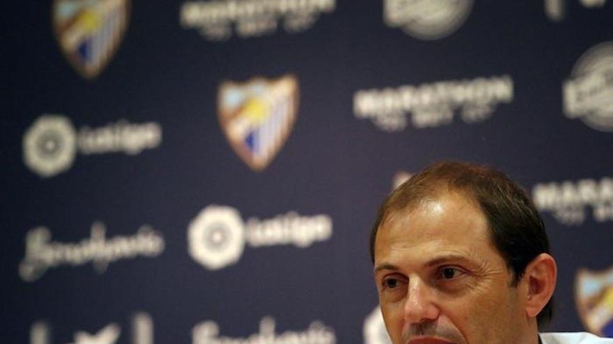 Francesc Arnau, director deportivo del Málaga CF, ofreció ayer una rueda de prensa para analizar el reciente mercado.