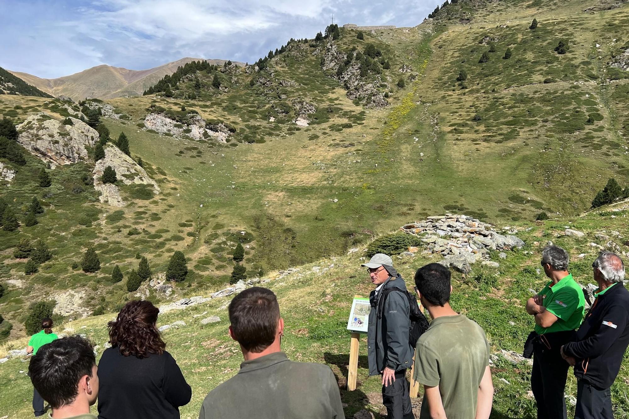 Visita als orris senyalitzats en el projecte de Núria