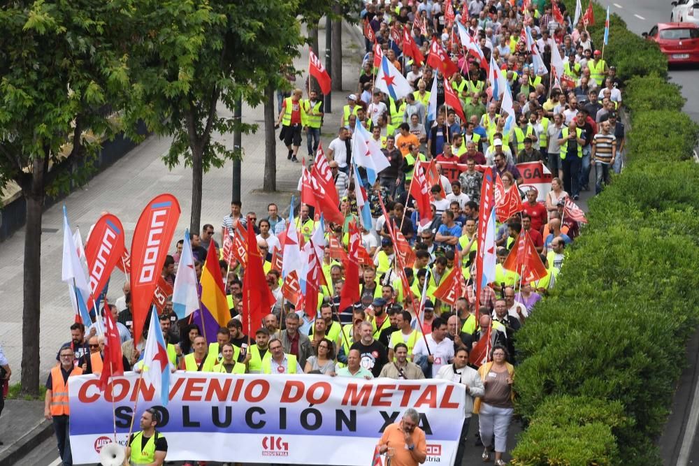 La protesta cortó el tráfico en el centro de la ciudad y provocó grandes retenciones de vehículos.