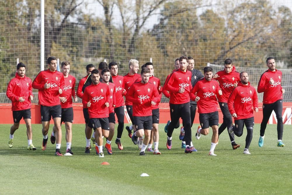 Entrenamiento del Sporting