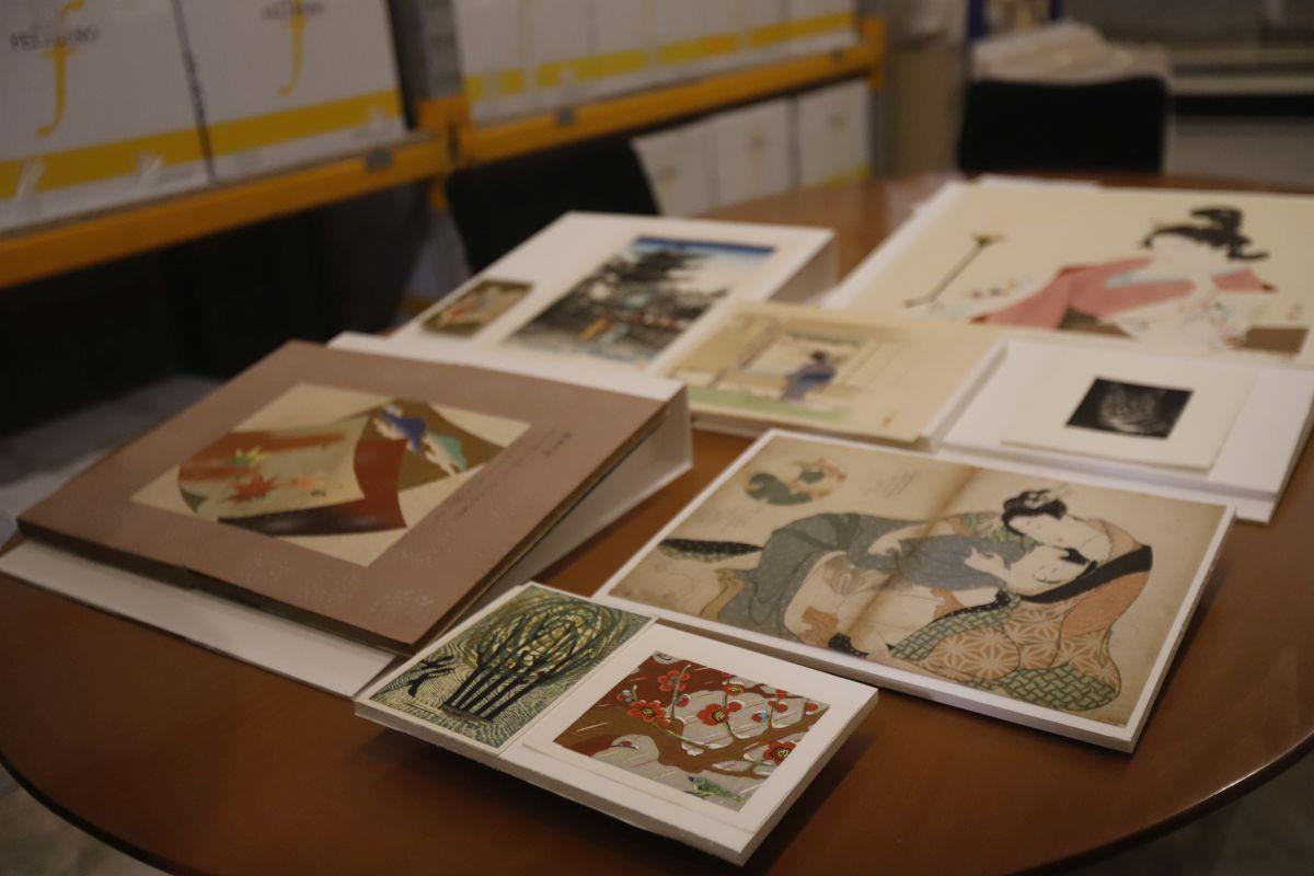 Algunas de las obras cedidas por Víctor Pasamar.