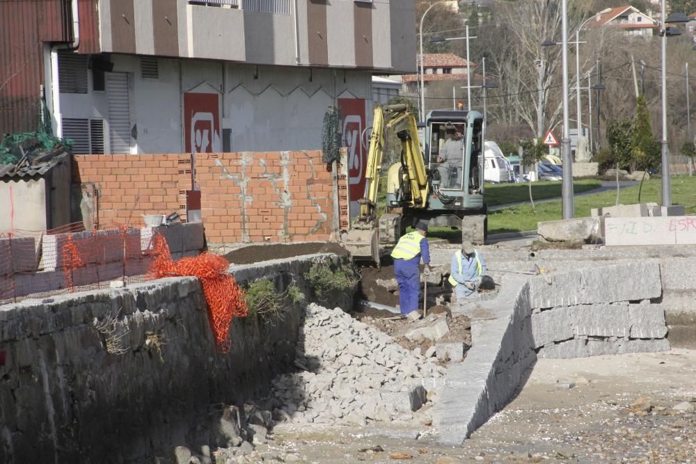 Las obras del paseo de Seara esquivan las carpinterías