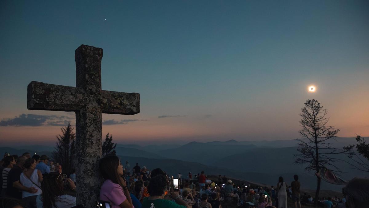 Seguimiento del eclipse en el Acebo
