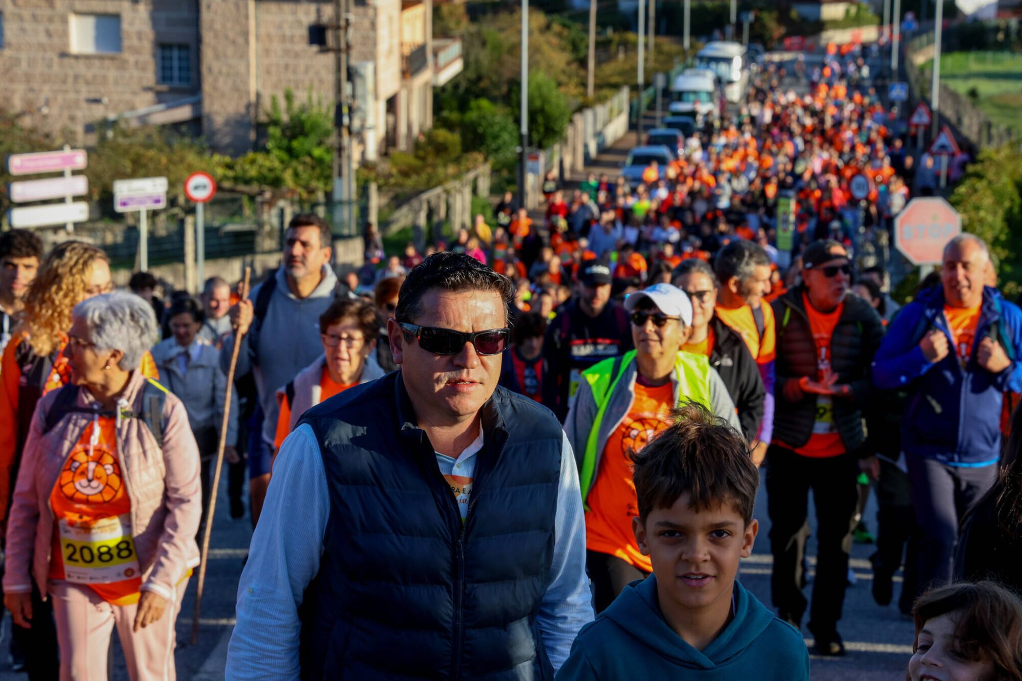 Andaina y carrera solidaria por niños como Leo Diz
