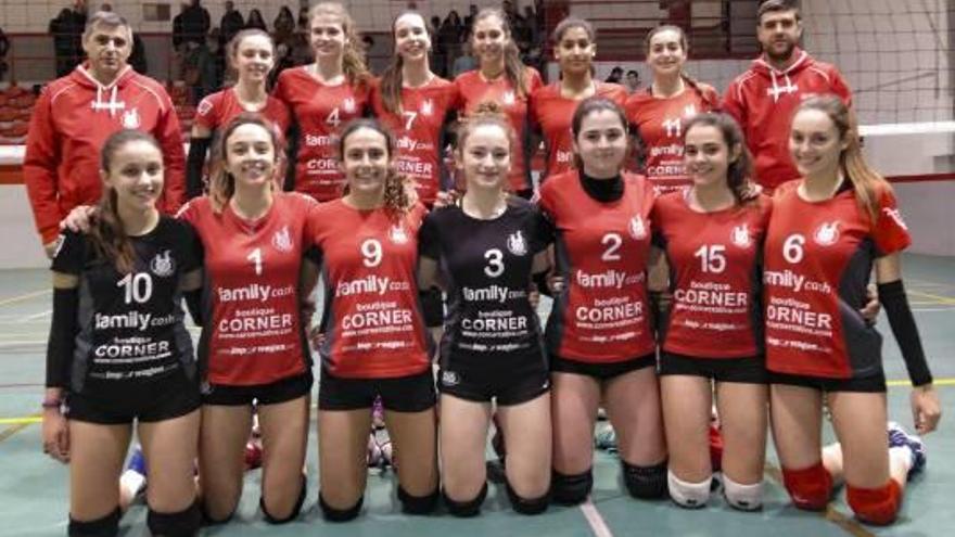 El junior femenino del CV Xàtiva, que ganó al Sedaví.