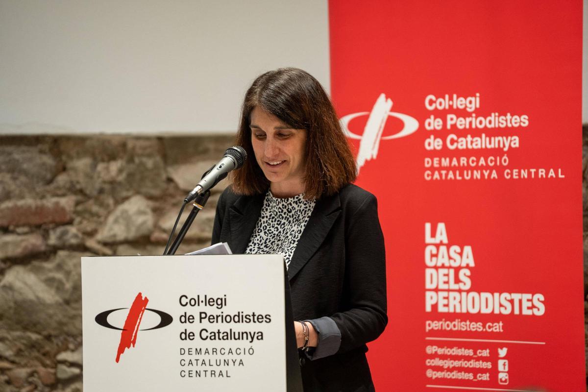 Mar Martí, presidenta de la Demarcació de la Catalunya Central del Col·legi de Periodistes de Catalunya