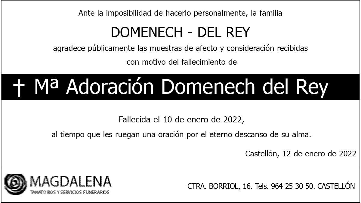 Mª Adoración Domenech del Rey