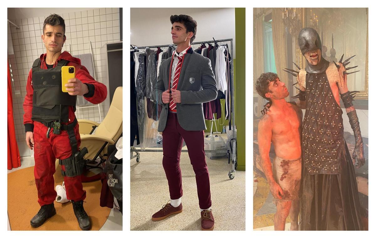 Luis en algunas de las series y películas en las que ha intervenido.