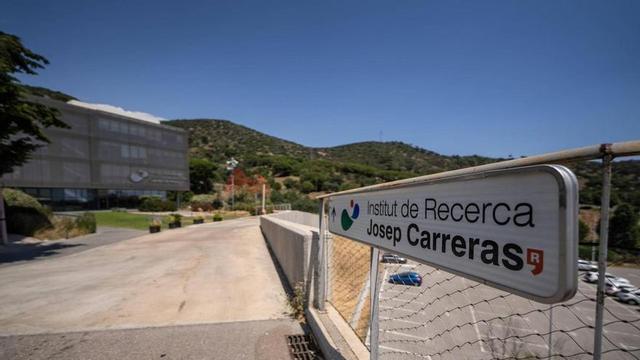 Entrada de l’Institut de Recerca contra la Leucèmia Josep Carreras, a Badalona.
