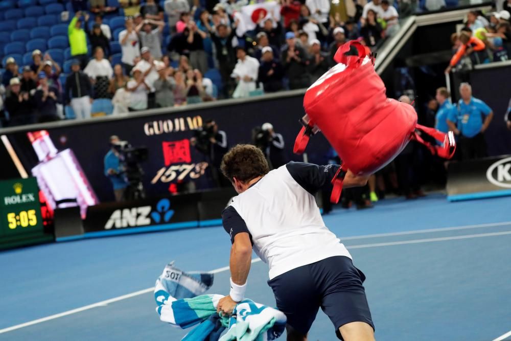 El enfado de Carreño tras perder en Australia