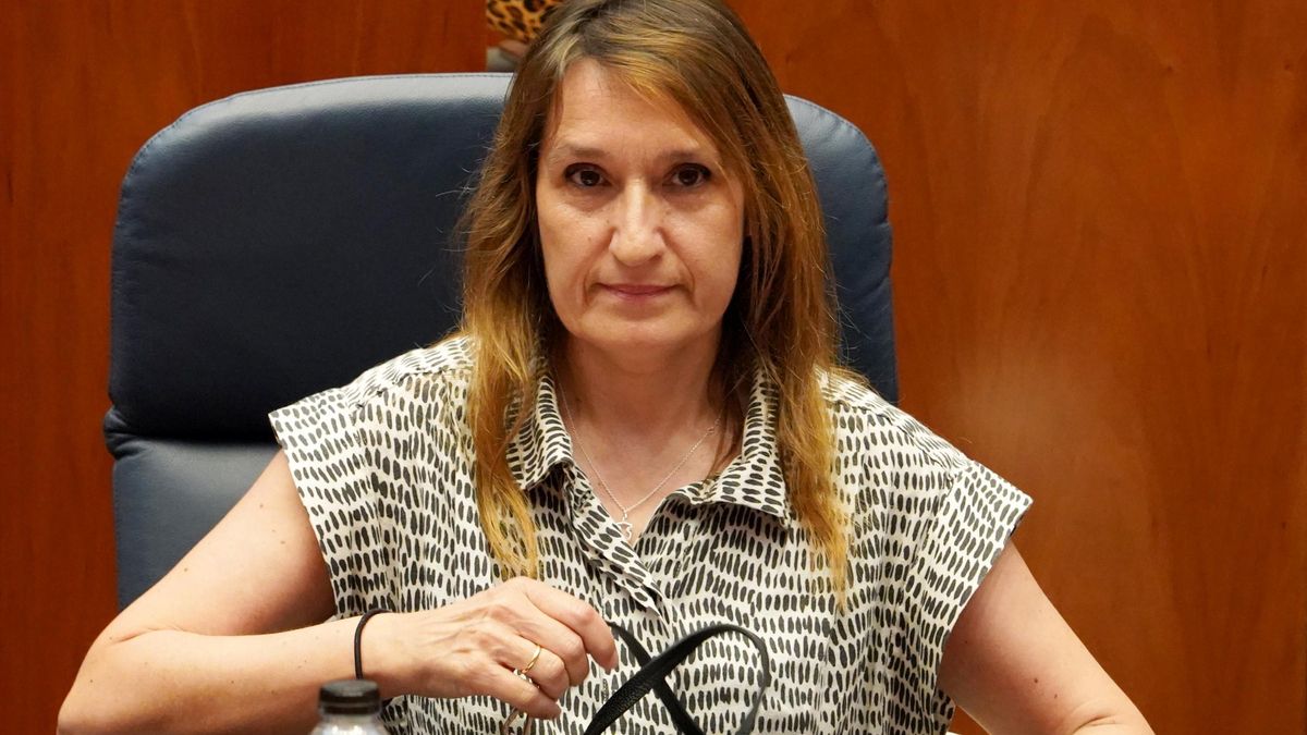 Rocío Lucas durante su comparecencia en las Cortes