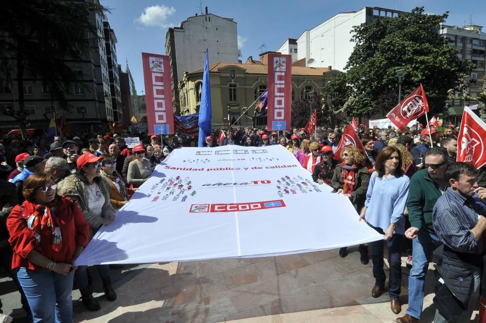 1 de mayo: Miles de personas se manifiestan en Asturias para reivindicar mejoras laborales