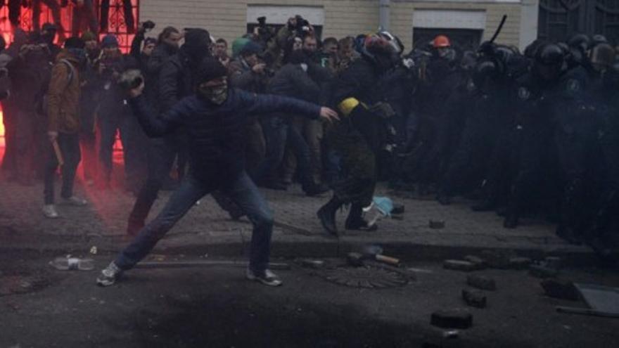 Batalla campal en Kiev