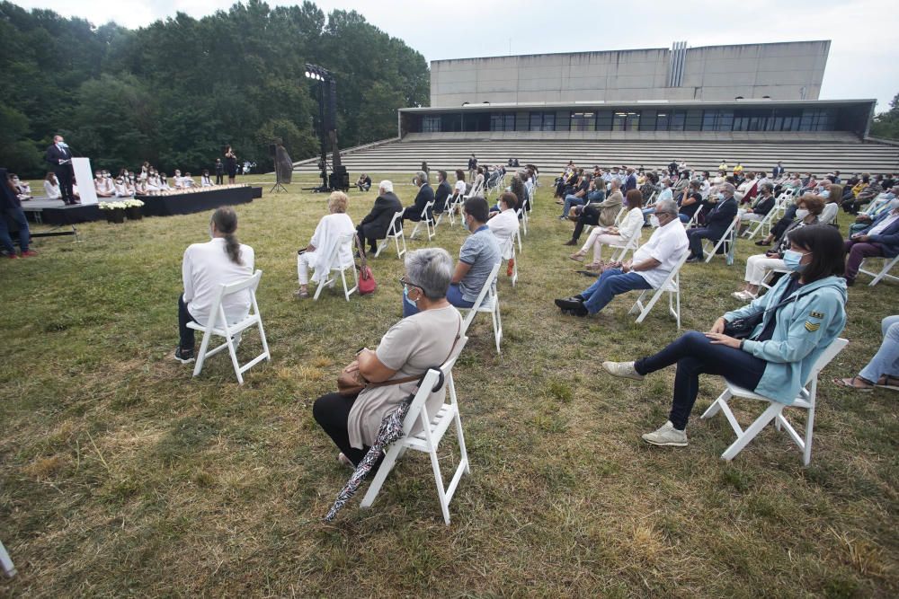 Acte d'homenatge a les víctimes de la covid-19 a Girona