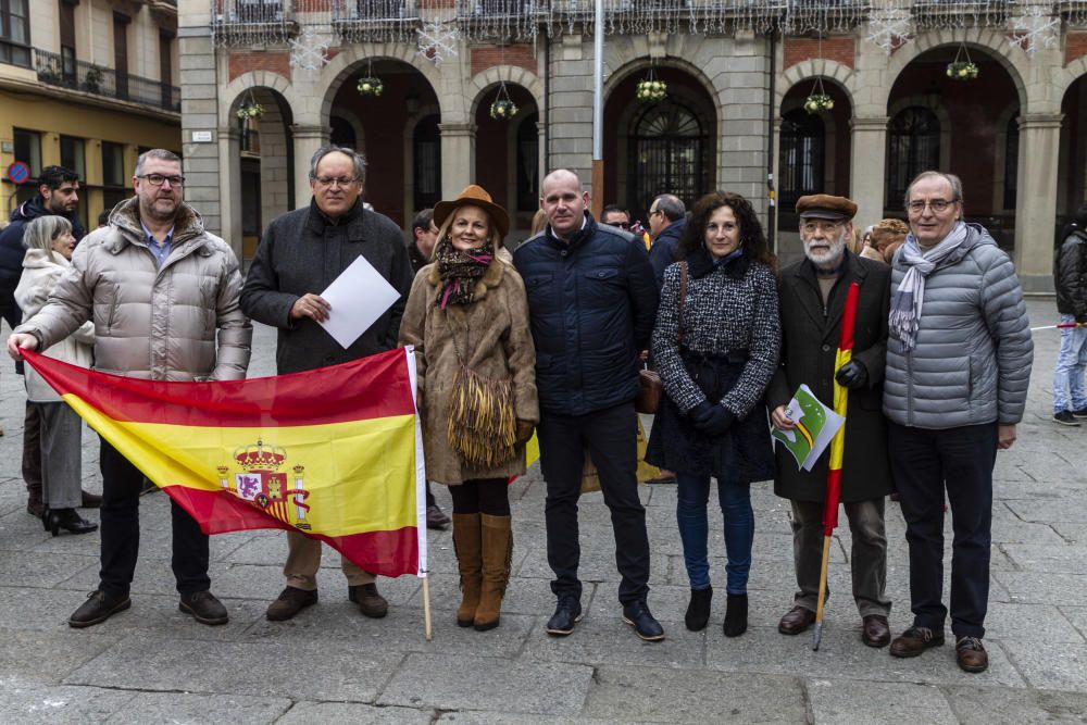 Concentración 'España Existe' de Vox Zamora.