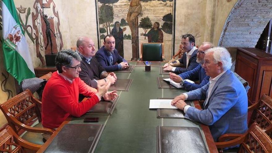 La reunión de ayer en el Ayuntamiento de Marbella.