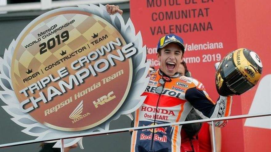 Márquez vuelve a lograr la Triple Corona para Repsol Honda