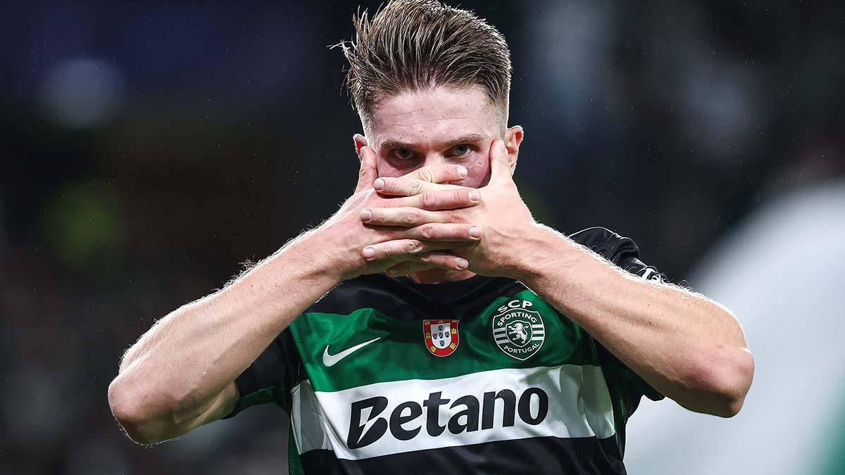 ¡Está loco! El golazo de Gyokeres de falta directa que fue imparable...