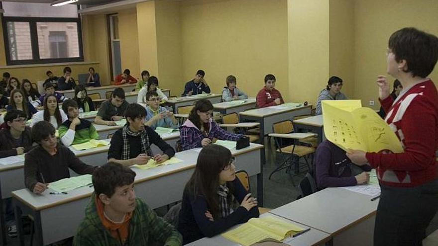 Los estudiantes llevaron a cabo la prueba en las aulas del Campus en Alcoy de la Universidad Politécnica de Valencia.