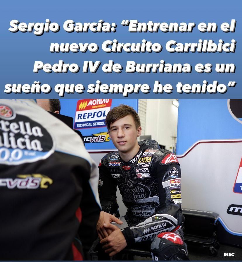 Meme protagonizado por el piloto de motos local Sergio García.