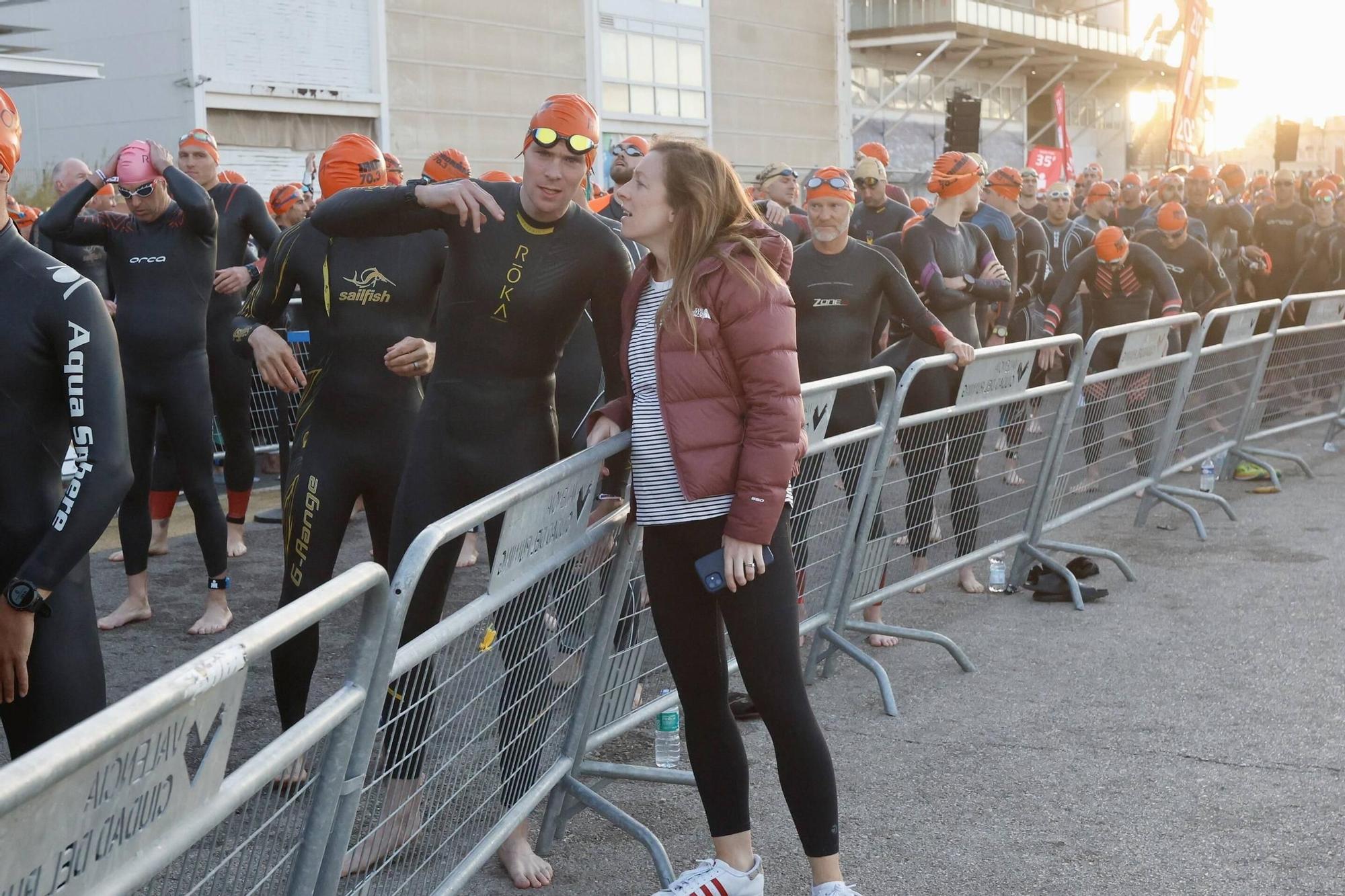 Así ha sido la prueba de natación del Ironman 70.3 en Valencia