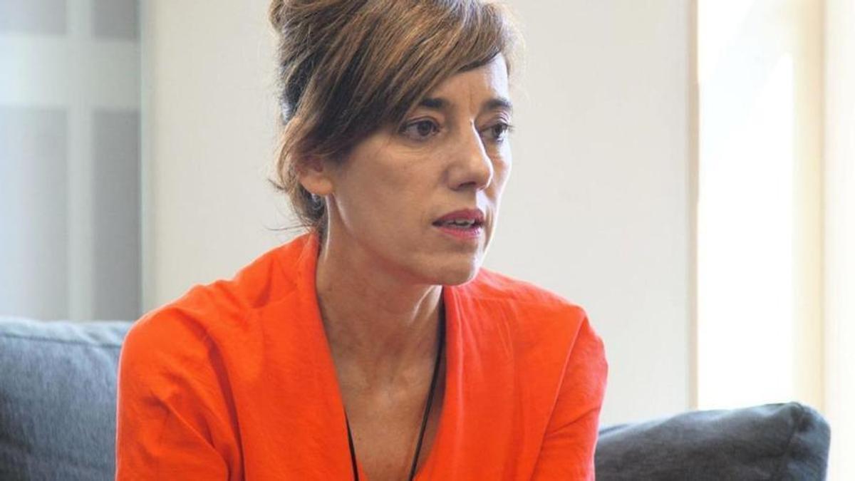 Marta Lois durante la entrevista a El Correo Gallego.