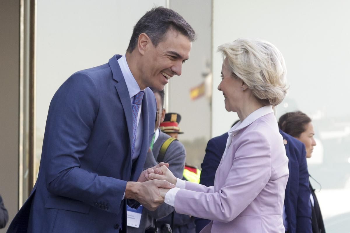 Pedro Sánchez y Ursula Von der Leyen.