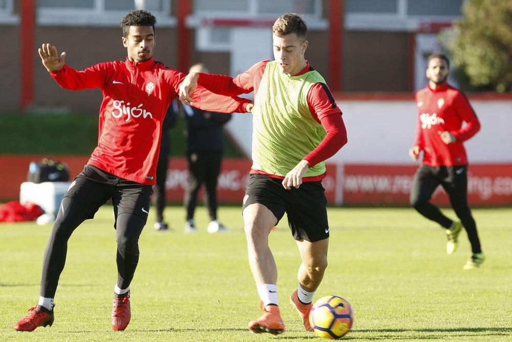 Entrenamiento del Sporting de Gijón