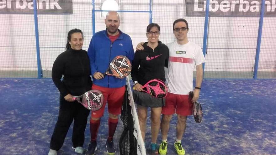 Mónica Varela, René García, Patricia Lorenzo y David Santana.