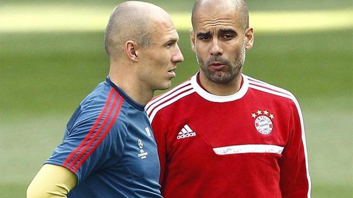 Robben tiene un gran aprecio a Pep Guardiola