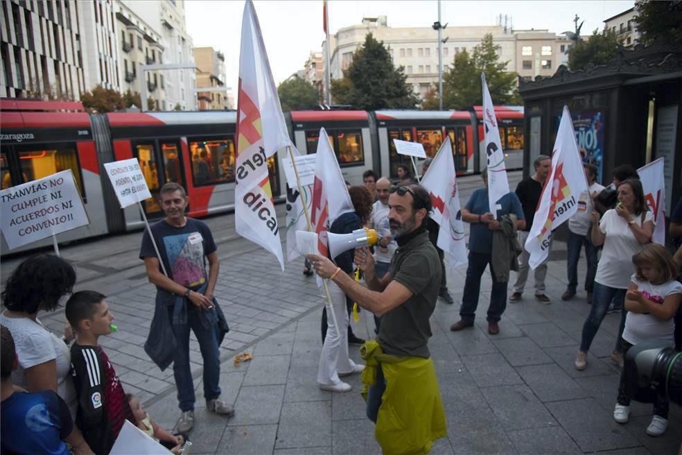 Protesta de los conductores del tranvía